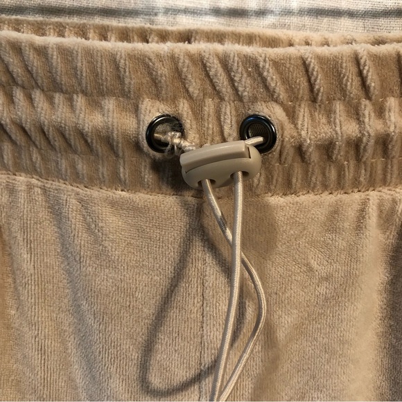 RSQ Cotton velour joggers in sand color two pockets elastic waist and hem S - Picture 2 of 9